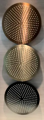 Rubio Inox douchearm 400mm RVS rond in PVD kleur Geborsteld goud 1208920719
