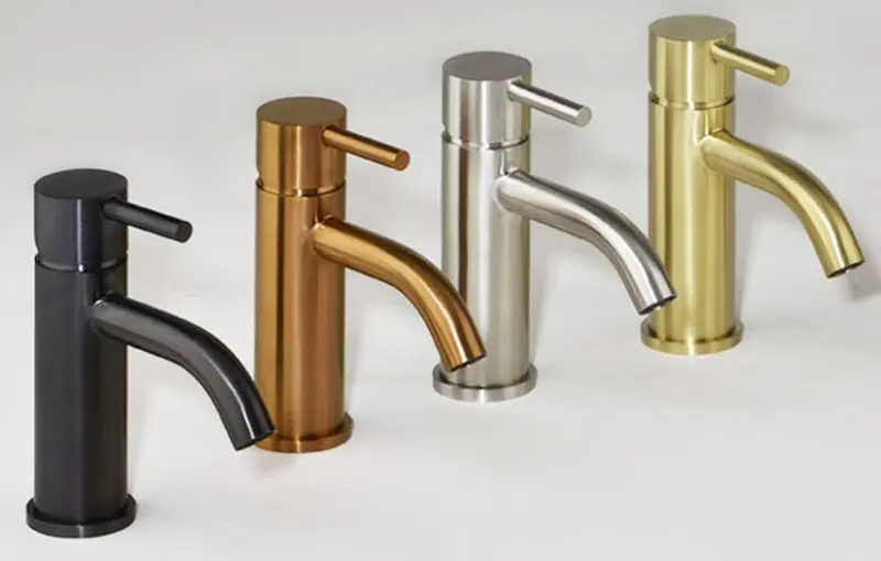 OUTLET Rubio Inox muuraansluitbocht rond volledig RVS kleur PVD Geborsteld Koper 1208920726 Laatste product