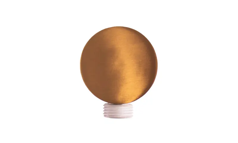 OUTLET Rubio Inox muuraansluitbocht rond volledig RVS kleur PVD Geborsteld Koper 1208920726 Laatste product