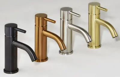 Rubio inox beker verstelbare sifon volledig rvs kleur PVD Geborsteld Goud 1208920727