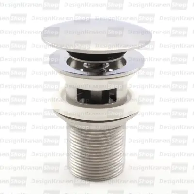 Rubio Inox wastafelplug 1 1/4" afsluitbaar volledig RVS kleur PVD Geborsteld Goud 1208920729