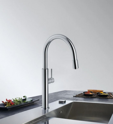 Franke Keukenkraan Pescara up&down met verstelbare perlator 2 standen uitloop chroom 115.0523.286