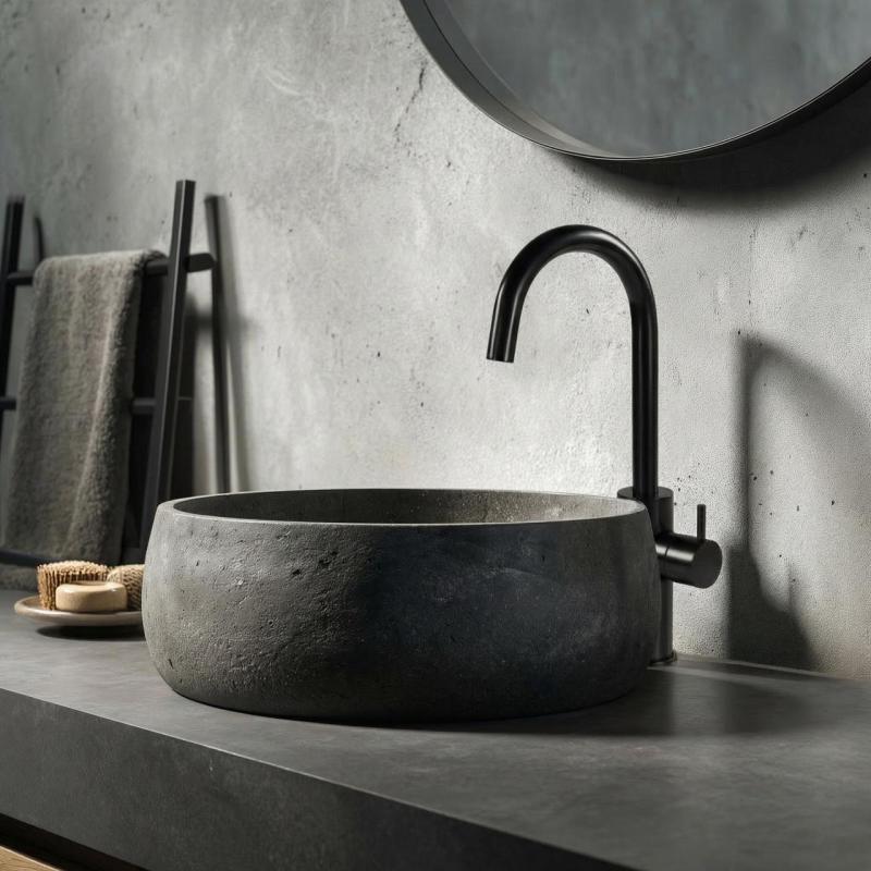 Waterevolution Flow wastafelkraan hoog model mat zwart T1121FUPR