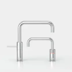 Quooker Nordic Square Twintaps Chroom PRO3 Warm, koud, kokend water 3NSCHRTT