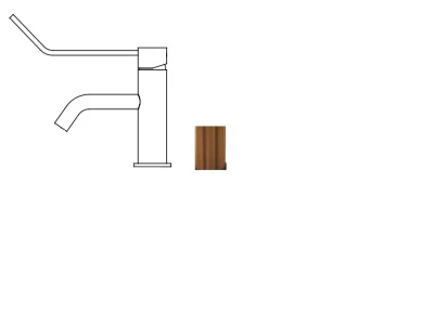 Waterevolution Flow wastafelkraan PVD geborsteld koper T111CPE