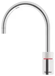 Quooker Nordic Round RVS PRO3 & CUBE Kokend, gefilterd, koud, bruisend water 3NRRVS+CUBE