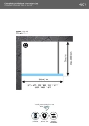 Aquadesign Minimal Inloopdouche profielloos 80x200 cm helder glas - zwart beslag