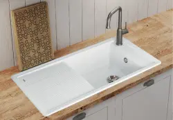 Blanco Faron enkele spoelbak met spoeltafel in antraciet XL 6 S - 524803