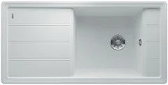 Blanco Faron enkele spoelbak met spoeltafel in wit XL 6 S - 524807