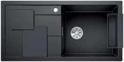 Blanco Sity enkele spoelbak met spoeltafel in antraciet - lava grey XL 6 S - 525048