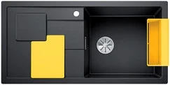 Blanco Sity enkele spoelbak met spoeltafel in antraciet - lemon XL 6 S - 525052