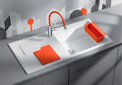 Blanco Sity enkele spoelbak met spoeltafel in wit - orange XL 6 S - 525059