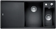 Blanco Axia III 6 S - 1.5 spoelbak met spoeltafel in antraciet - glazen snijplank - 523472