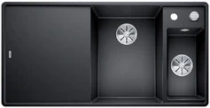 Blanco Axia III 6 S-F - 1.5 spoelbak met spoeltafel in antraciet - snijplank in essenhout - 524663