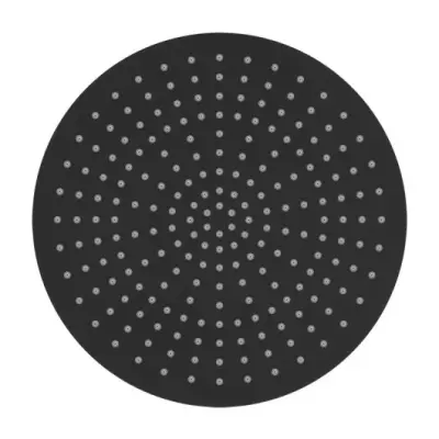 SB Rubinetterie Regendouche Eco Air waterbesparende hoofddouche 30 cm metaal mat zwart 1208946745