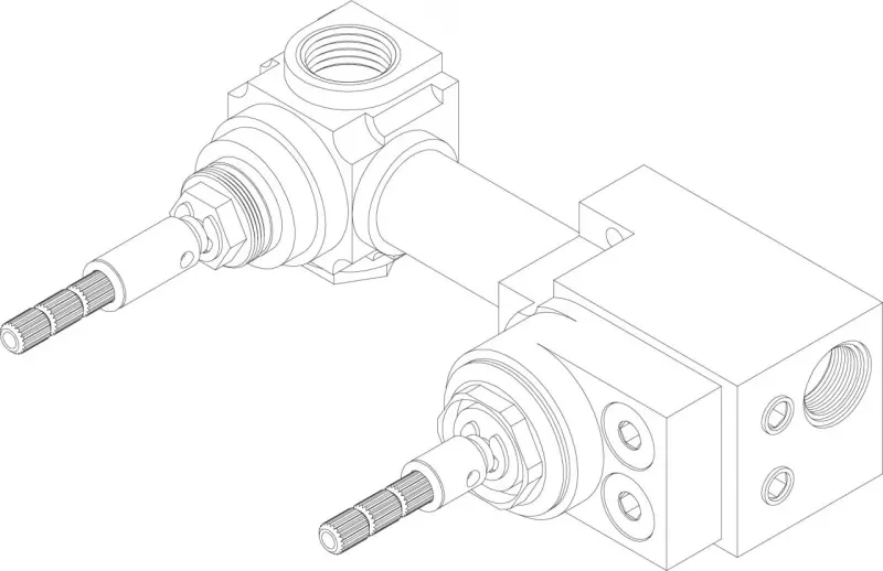 Waterevolution Cruz inbouw thermostaat met stopkraan mat zwart