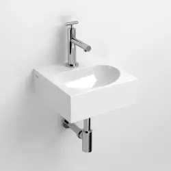 OUTLET Clou Flush fontein (flush 4) met kraangat met plug wit keramiek CL/03.03040-2
