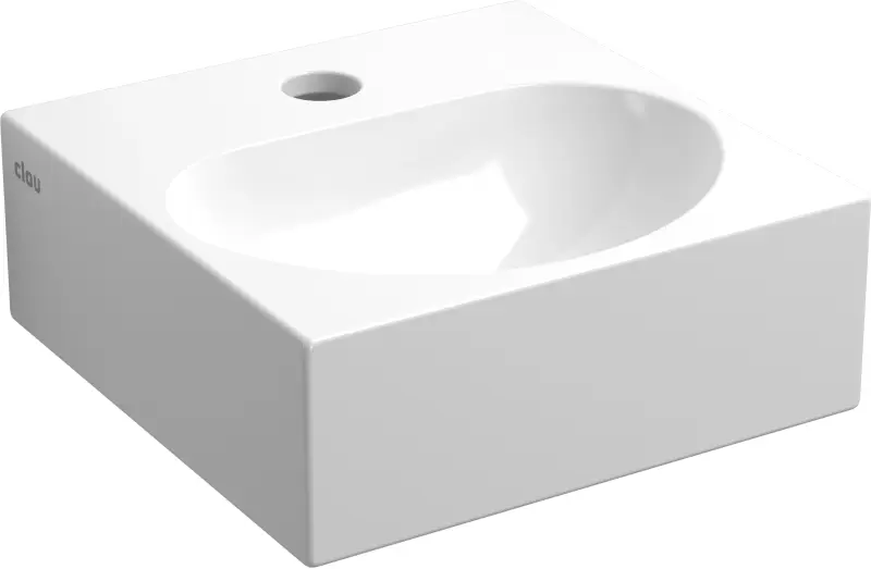 OUTLET Clou Flush fontein (flush 4) met kraangat met plug wit keramiek CL/03.03040-2