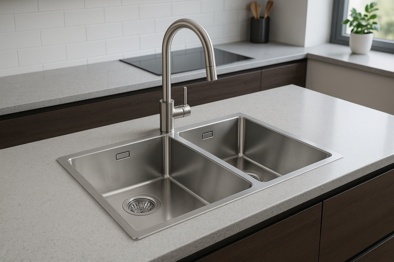 Franke Maris Dubbele rvs spoelbak MRX 220 vlakinbouw 1270568051