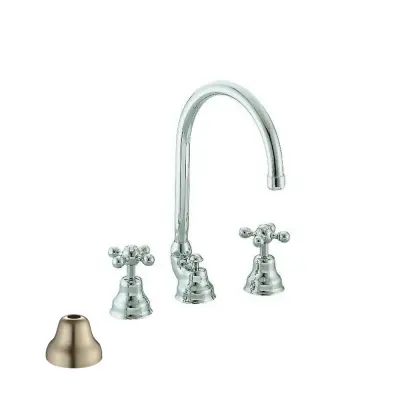 Cisal Arcana Ceramic Wastafelmengkraan 3-gats RVS AC0010602A