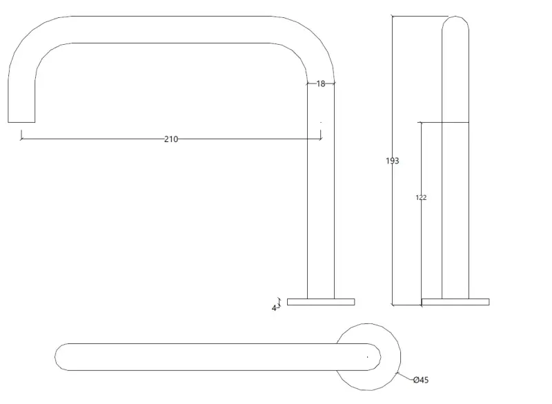 Waterevolution Flow 2-gats wastafelkraan Gun Metal T112HGME