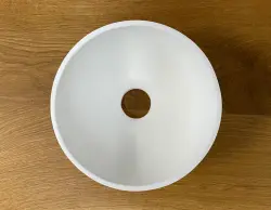 Solid S kleine waskom fontein Solid Surface rond 20 x 20 x 11 cm mat wit 1208953267