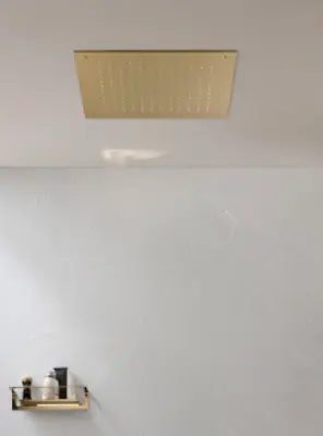 Rubio grote inbouw Regendouche plafonddouchekop 50x50cm PVD geborsteld koper 1208953322