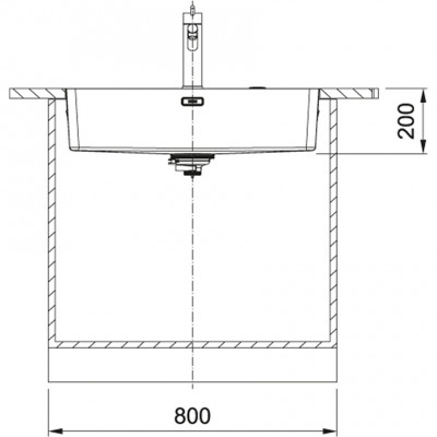 Franke Mythos MYX 210.70 rvs spoelbak 70x40cm vlakinbouw 127.0638.278