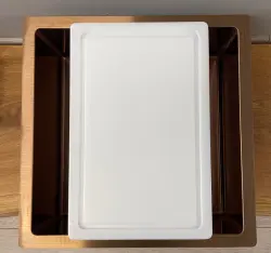 Foster kunststof snijplank 42x27cm voor in een spoelbak met lengte 40cm 1208953714
