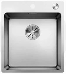 Blanco Andano rvs spoelbak 40x40cm met kraangat vlakinbouw 525244