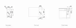 Blanco Solis rvs spoelbak 180-U onderbouw 526113