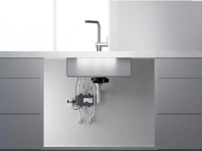 Franke massief rvs sensor Keukenkraan Atlas Neo draaibare uitloop inox 115.0625.489