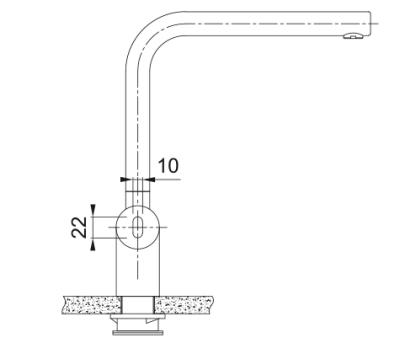 Franke massief rvs sensor Keukenkraan Atlas Neo draaibare uitloop inox 115.0625.489