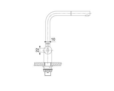 Franke geborstelde rvs sensor Keukenkraan Atlas Neo met uittrekbare uitloop inox 115.0625.523