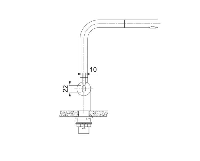 Franke geborstelde rvs sensor Keukenkraan Atlas Neo met uittrekbare uitloop inox 115.0625.523