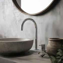 Waterevolution Flow 2-gats wastafelkraan chroom met lage U 200mm uitloop T1122U01