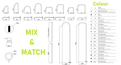 Waterevolution Flow 2-gats wastafelkraan hoge uitloop 222 chroom T122H01