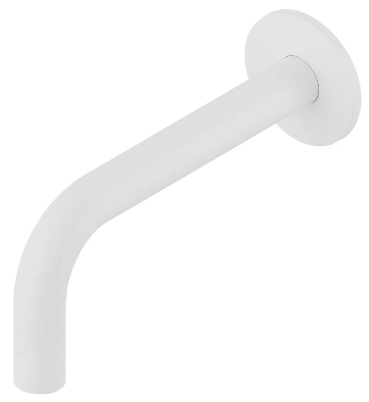 Waterevolution Flow afbouwdeel uitloop 10cm wastafelkraan mat wit T167510BR