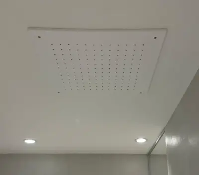 SB Rubinetterie mat wit corian solid surface inbouw ronde regendouche plafonddouchekop 30 cm 1208954156