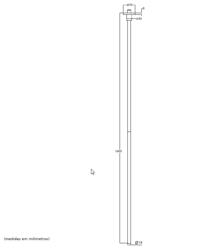 Waterevolution Flow plafond wastafelkraan uitloop PVD geborsteld koper T1678CPE