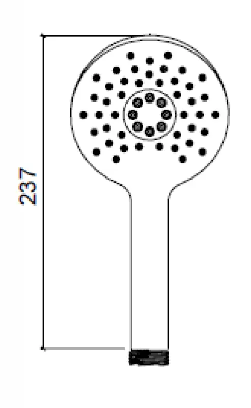 Waterevolution ronde handdouche met 3 standen Wit T1620RBR
