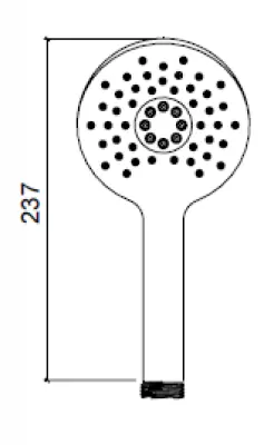 Waterevolution ronde handdouche met 3 standen PVD geborsteld Koper T1620RCPE