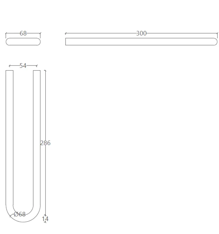 Waterevolution flow handdoekhouder PVD Gun Metal A115GME
