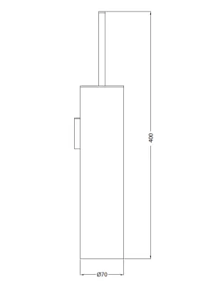 Waterevolution Flow toiletborstelset wand PVD geborsteld koper A241CPE