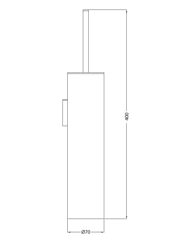 Waterevolution Flow toiletborstelset wand PVD geborsteld koper A241CPE