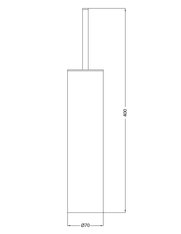 Waterevolution Deep toiletborstelset staand geborsteld messing A240LE