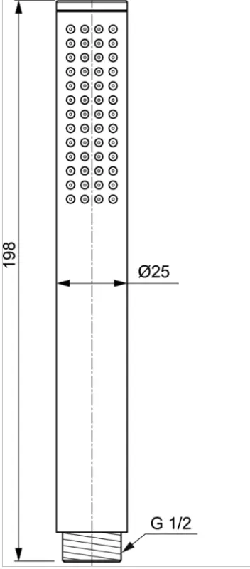 OUTLET ideal Mara chrome handdouche