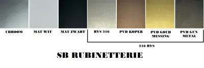 SB 316 AESTHETICS Round Inbouw thermostaatkraan met 3 uitgangen / 3x stopkraan volledig RVS 1208954963