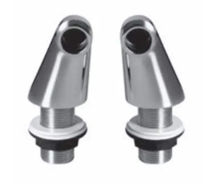 PB badkraanpoten voor op de badrand of tegelrand  nostalgisch rvs 1208954990