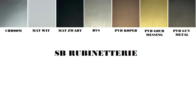 SB Push Square Inbouw thermostaatkraan met drukknop 3 weg omsteller en volumeregelaar PVD goud 1208955137